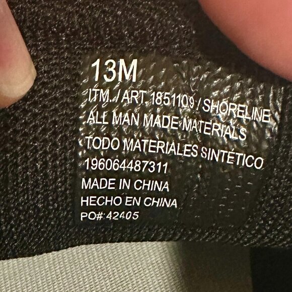 Hurley Men's Shoreline Sneakers Shoes Size 13  Black Lace Up Casual (NEW) - Picture 3 of 16